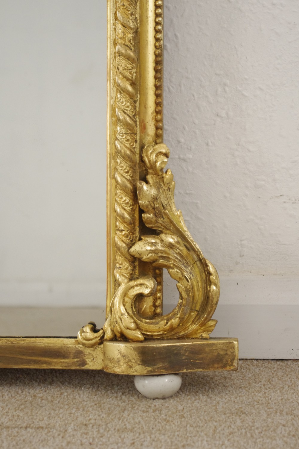 Victorian Gilt Arch Top Overmantle Mirror View IX