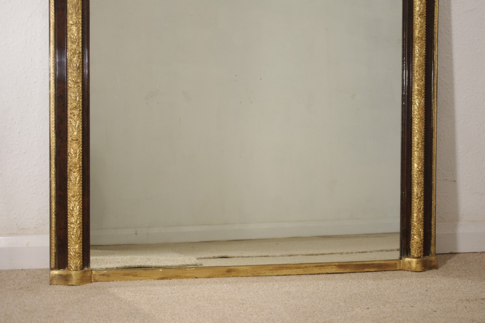 Victorian Walnut and Gilt Arch Top Overmantle Mirror View VIII