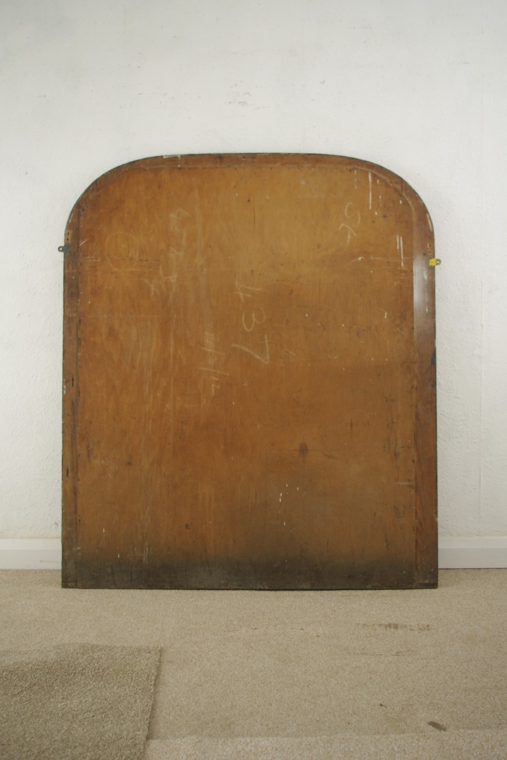 Victorian Walnut and Gilt Arch Top Overmantle Mirror View IX