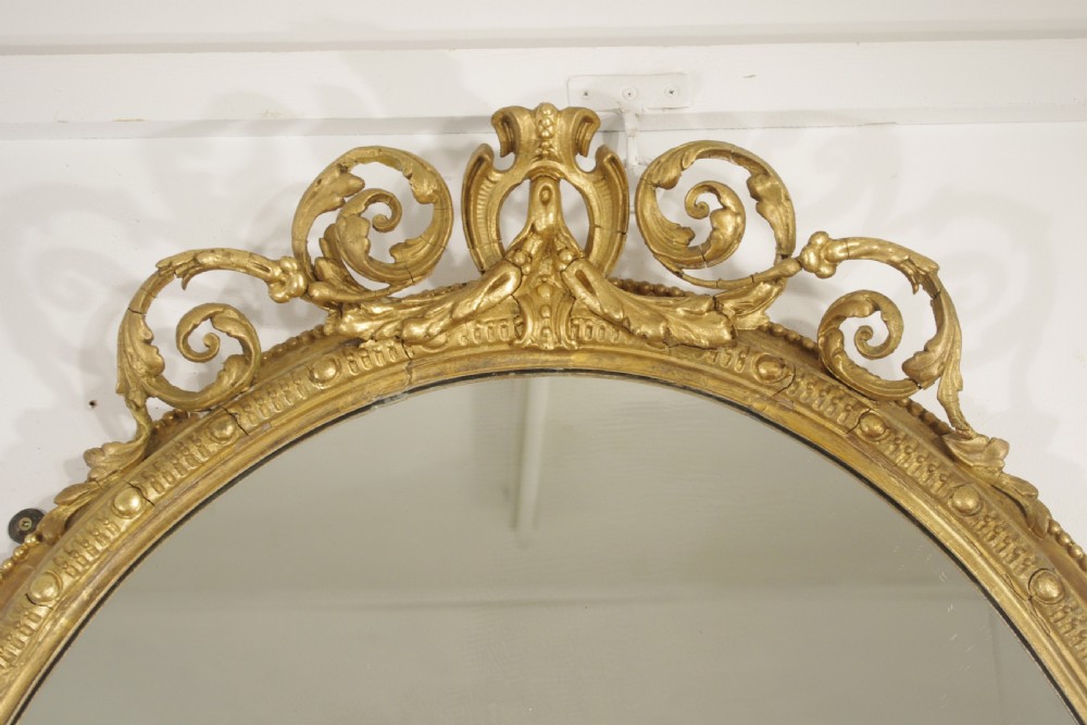 Victorian Gilt Marble Top Console Table and Mirror View VI