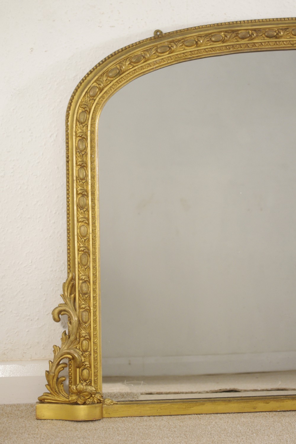 Victorian Gilt Arch Top Overmantle Mirror View III
