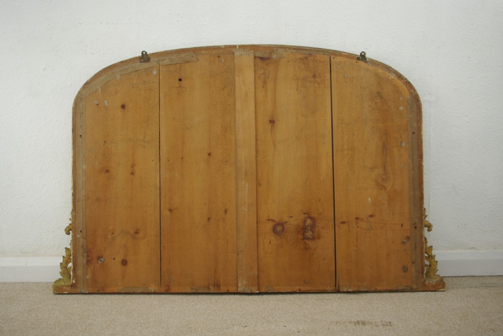 Victorian Gilt Arch Top Overmantle Mirror View XI