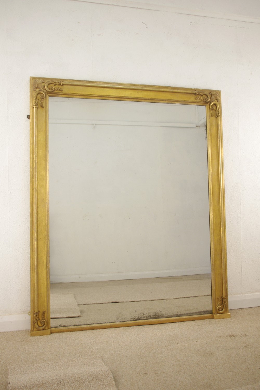 Victorian Gilt Large Overmantle Mirror