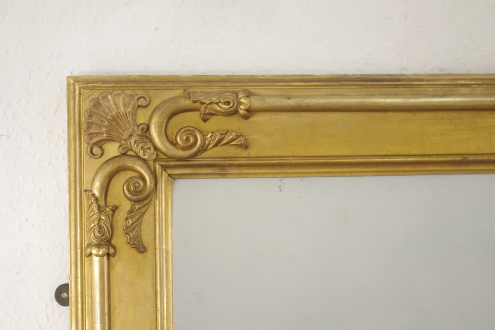 Victorian Gilt Large Overmantle Mirror View V