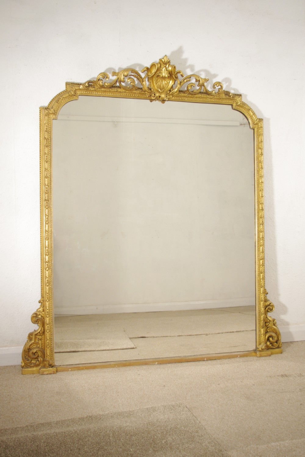 Victorian Gilt Overmantle Mirror