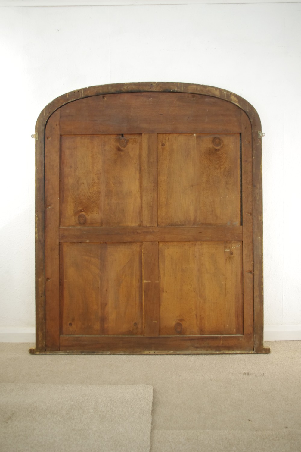 Victorian Gilt Large Arch Top Overmantle Mirror View VIII