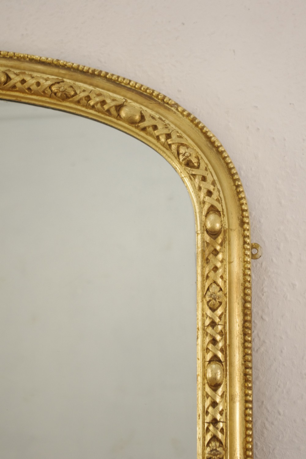 Victorian Gilt Arch Top Overmantle Mirror View IV