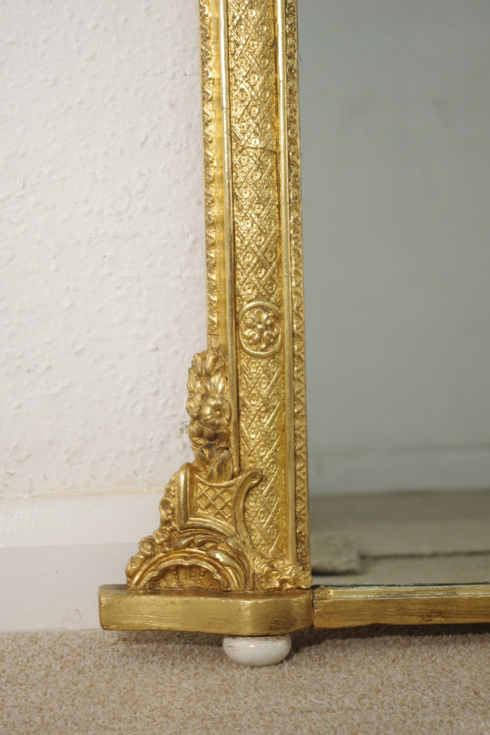 Victorian Gilt Arch Top Overmantle Mirror View VIII