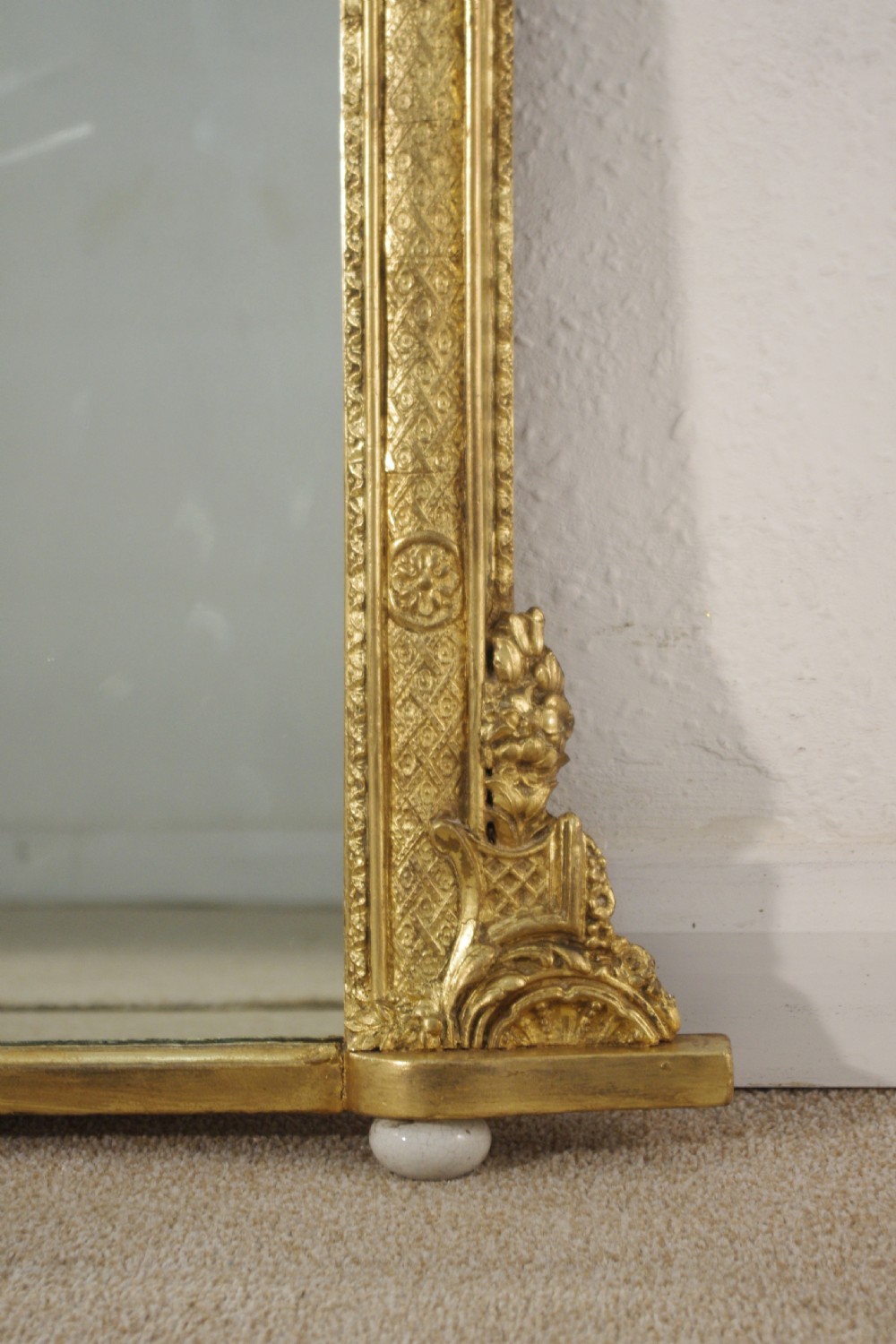 Victorian Gilt Arch Top Overmantle Mirror View IX