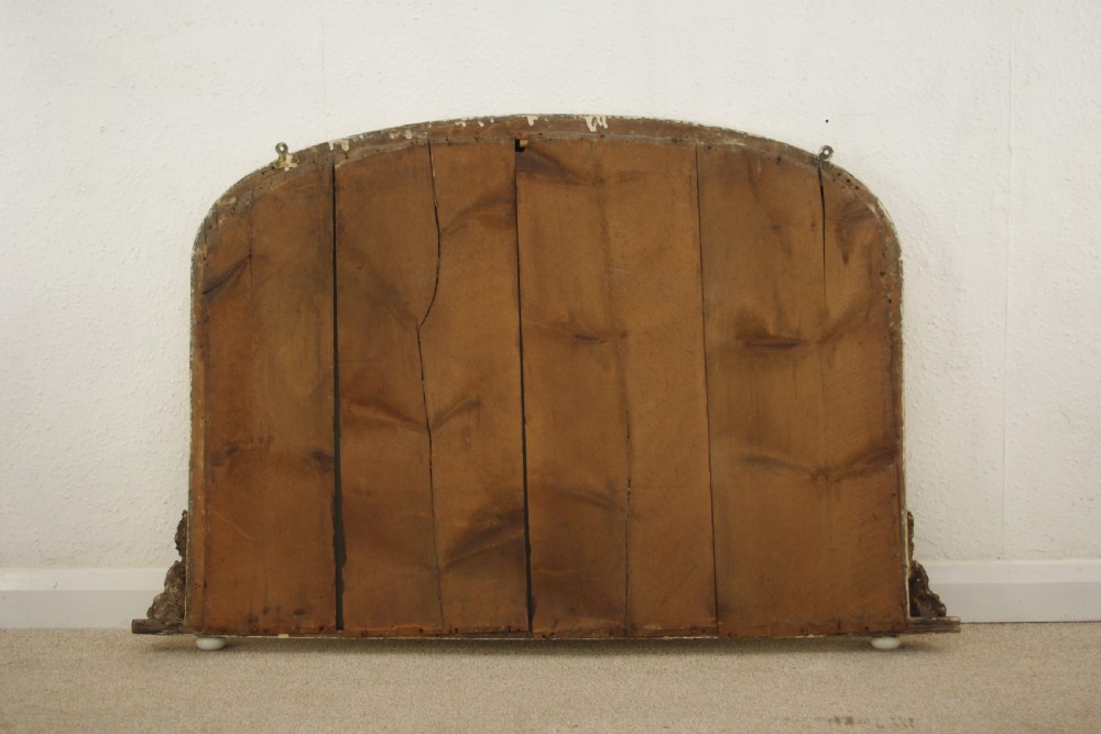 Victorian Gilt Arch Top Overmantle Mirror View XI