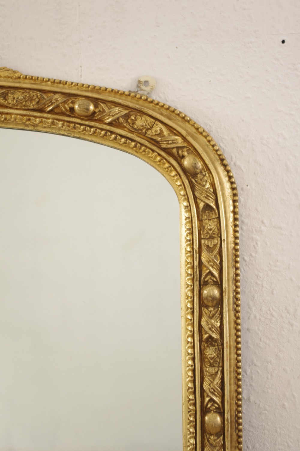 Victorian Gilt Arch Top Overmantle Mirror View VI