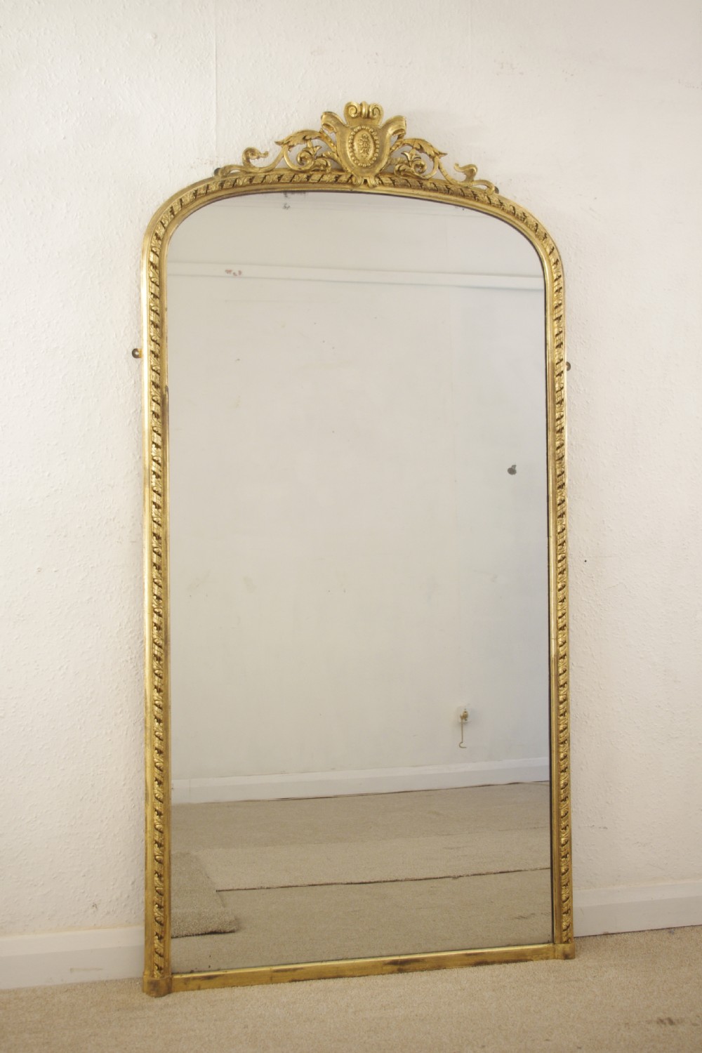 Victorian Gilt Arch Top Pier Mirror