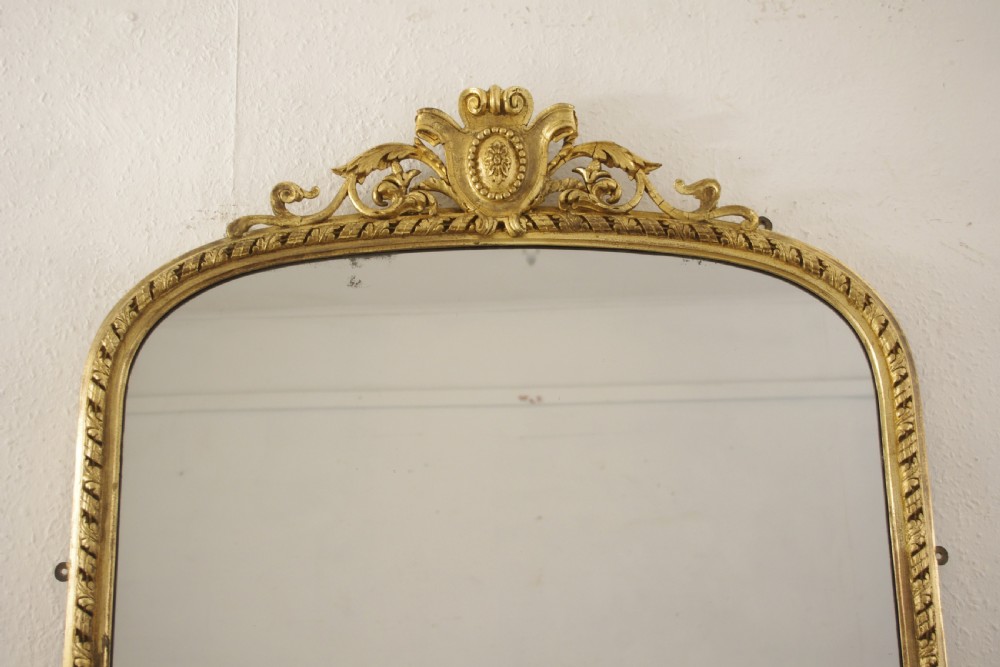 Victorian Gilt Arch Top Pier Mirror View II