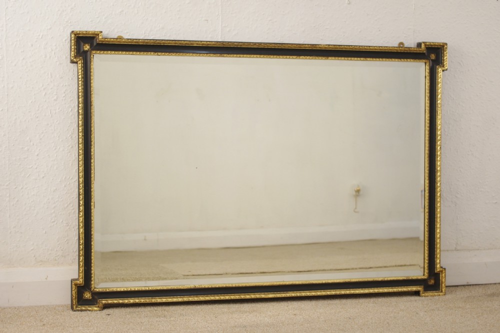 Ebonised and Parcel-Gilt Overmantle/Wall Mirror View II