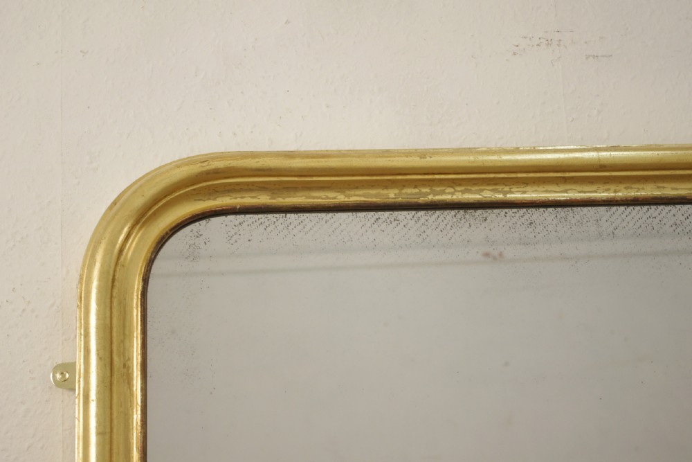 Victorian Gilt Wood Large Overmantle Mirror View III
