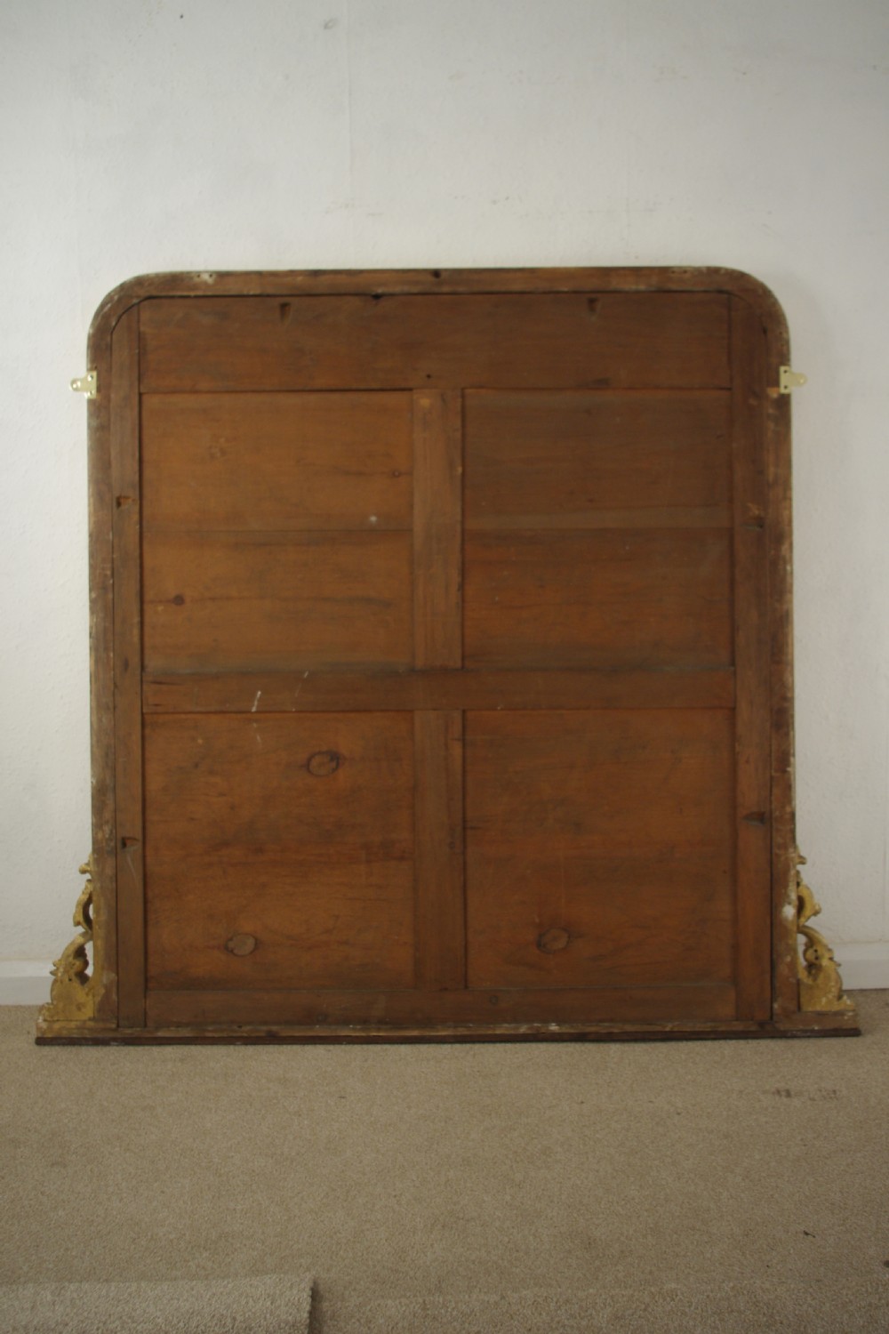 Victorian Gilt Wood Large Overmantle Mirror View X