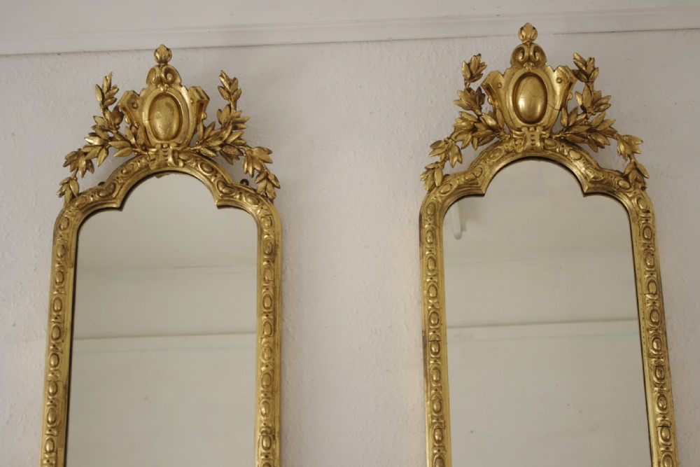 Pair of Victorian Gilt Girandoles with Brackets View II