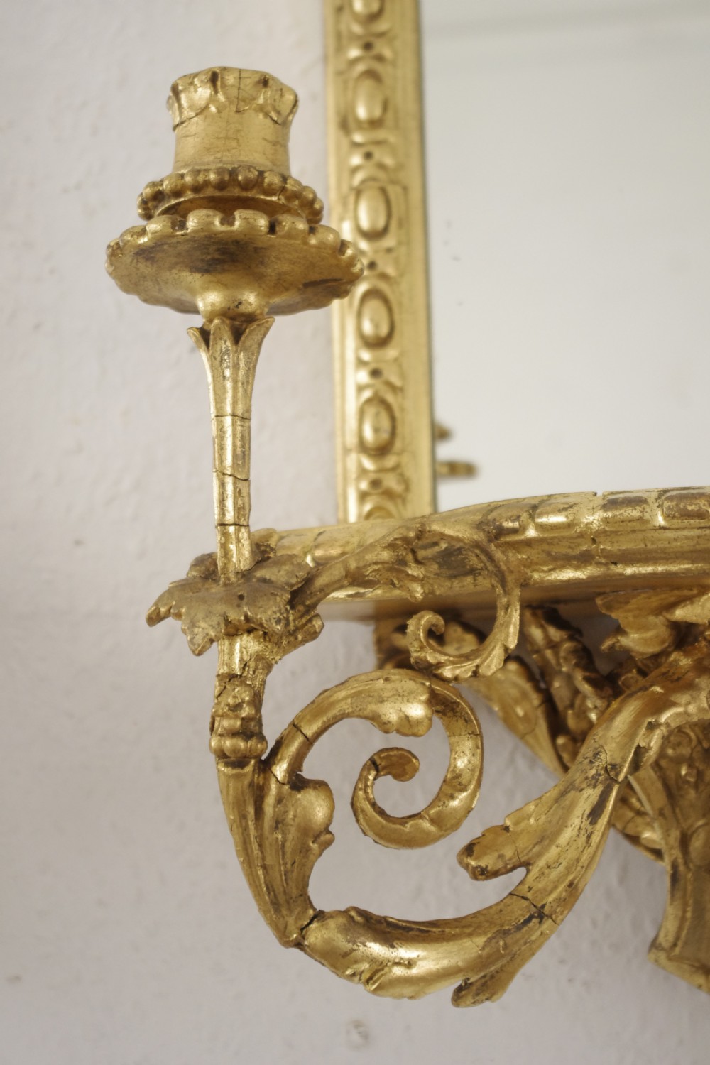 Pair of Victorian Gilt Girandoles with Brackets View IX