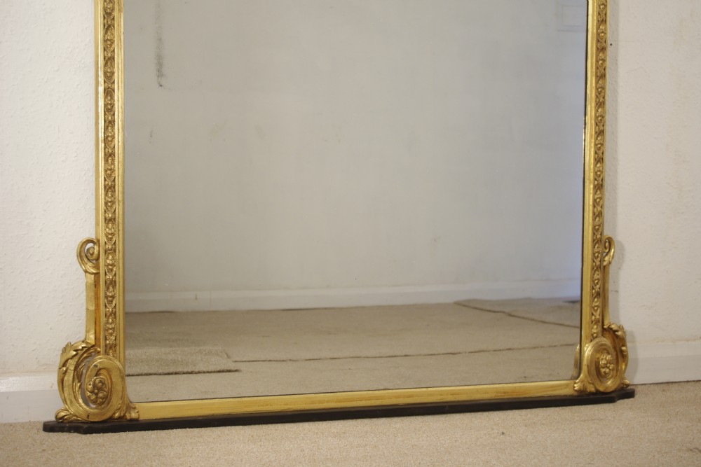 Victorian Gilt Overmantle Mirror View V