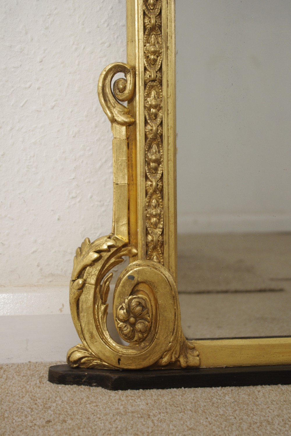 Victorian Gilt Overmantle Mirror View VI