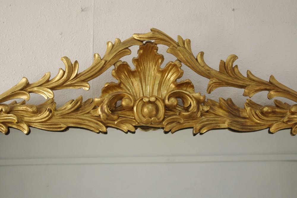 Victorian Gilt Large Overmantle Mirror View III