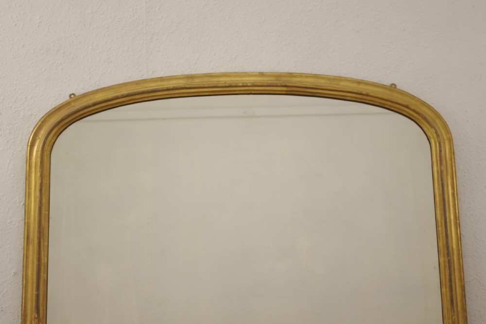 Victorian Gilt Arch Top Overmantle Mirror View II