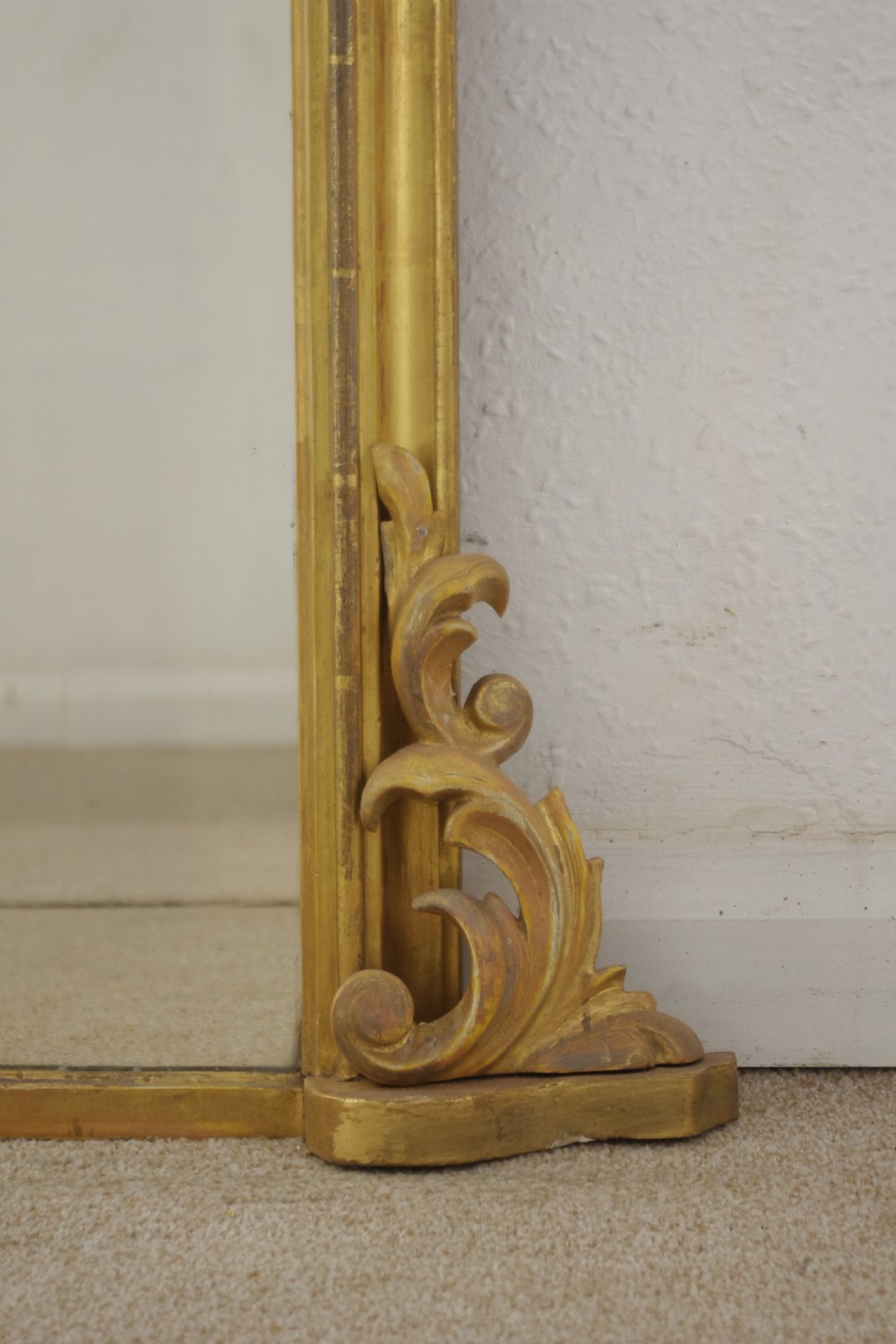 Victorian Gilt Arch Top Overmantle Mirror View VII