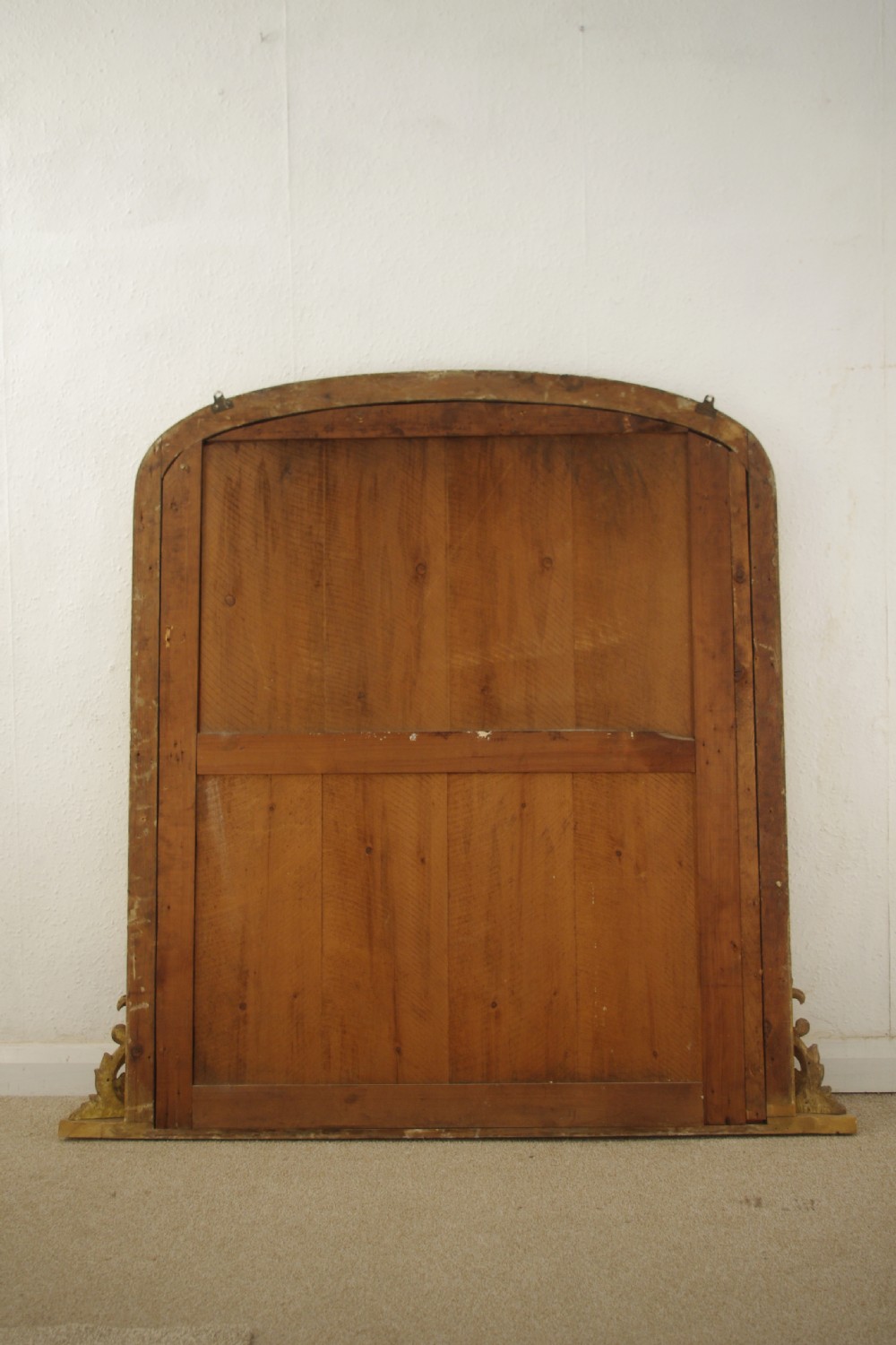 Victorian Gilt Arch Top Overmantle Mirror View X