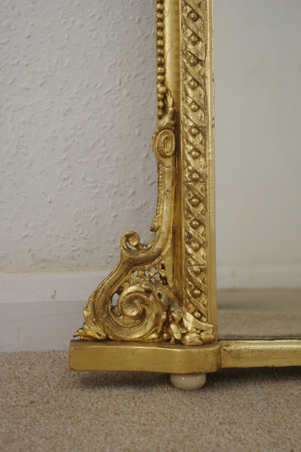 Victorian Gilt Arch Top Overmantle Mirror View VII