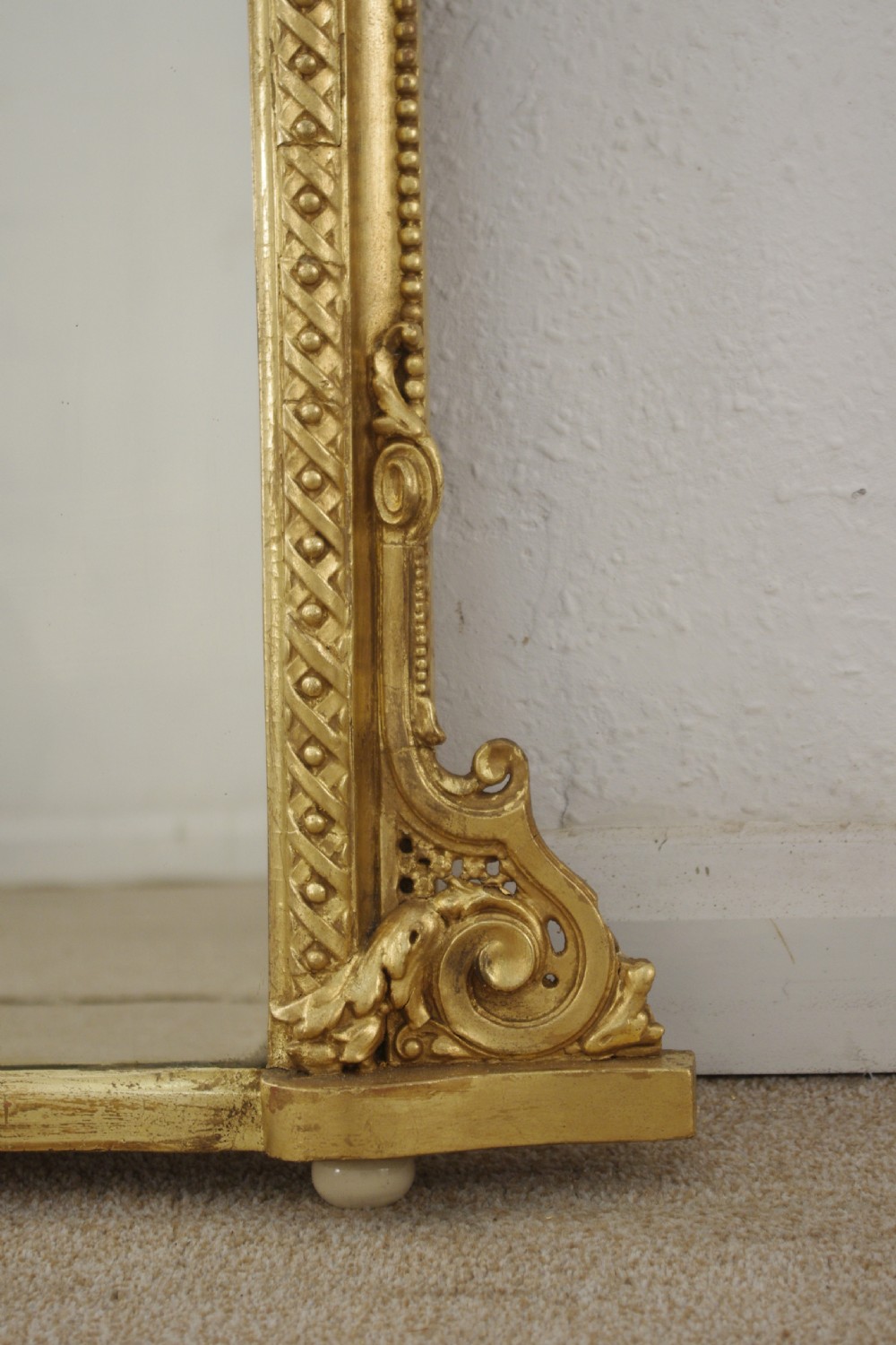 Victorian Gilt Arch Top Overmantle Mirror View VIII