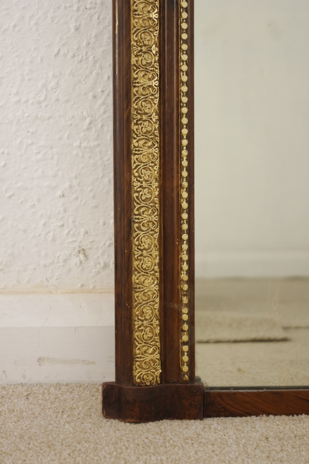 Victorian Gilt Arch Top Overmantle Mirror View V