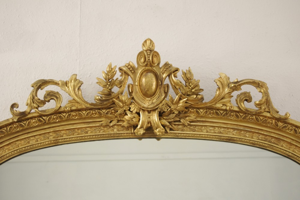 Victorian Gilt Large Overmantle Mirror View III