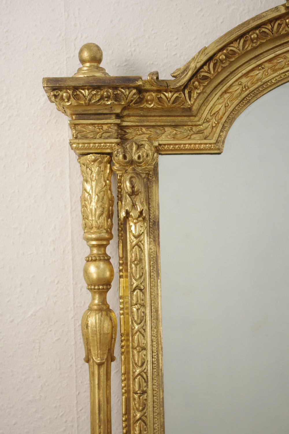 Victorian Gilt Large Overmantle Mirror View IV