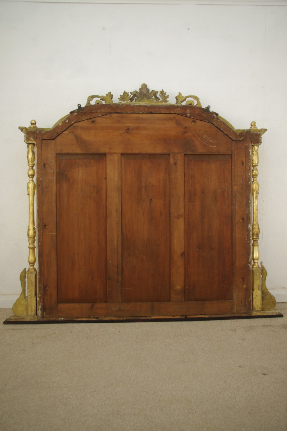 Victorian Gilt Large Overmantle Mirror View X
