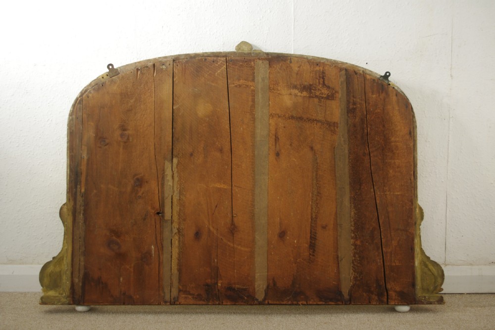 Victorian Gilt Arch Top Overmantle Mirror View X