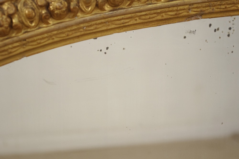 Victorian Gilt Arch Top Overmantle Mirror View XI