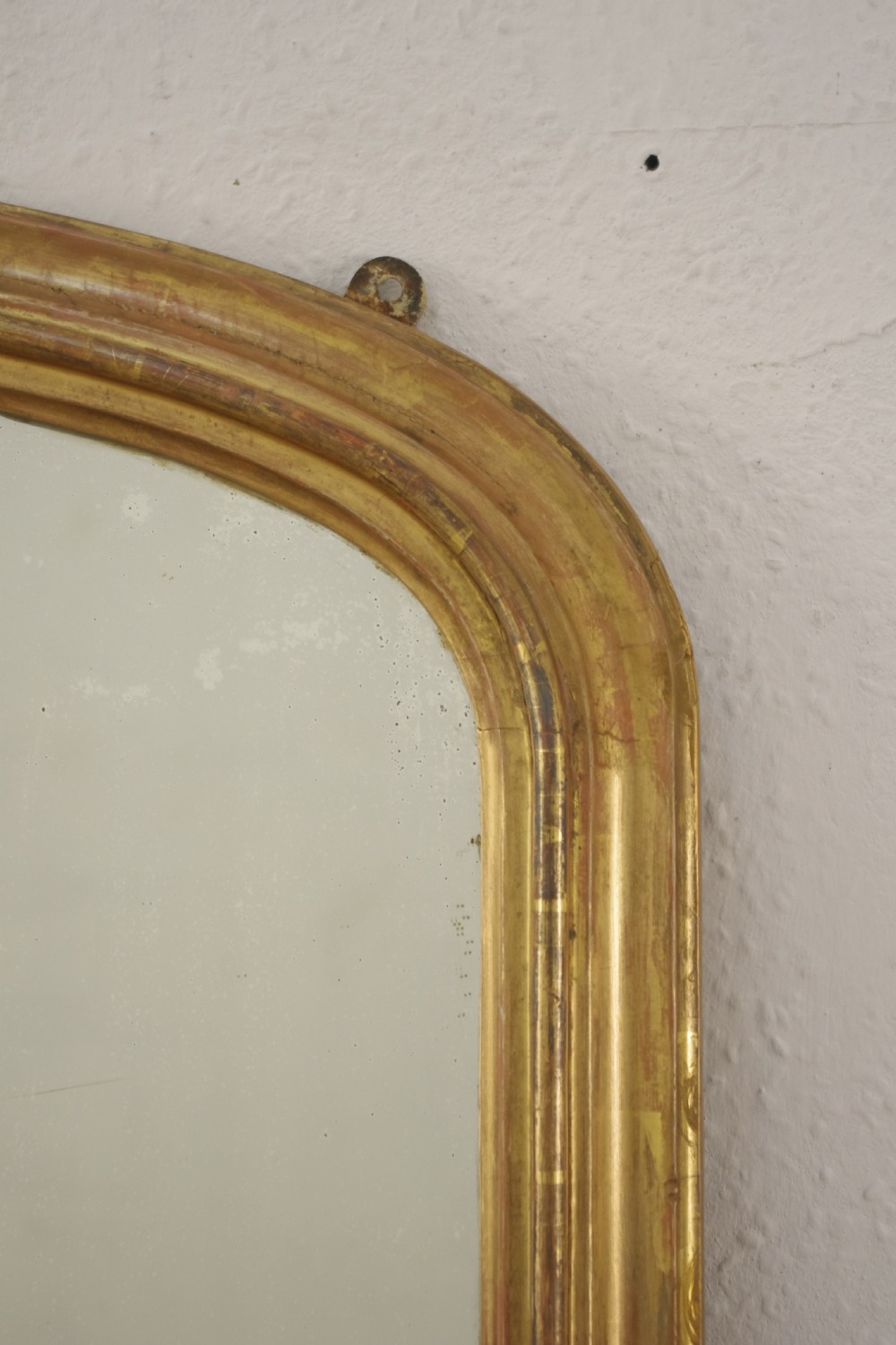 Victorian Gilt Arch Top Overmantle Mirror View V