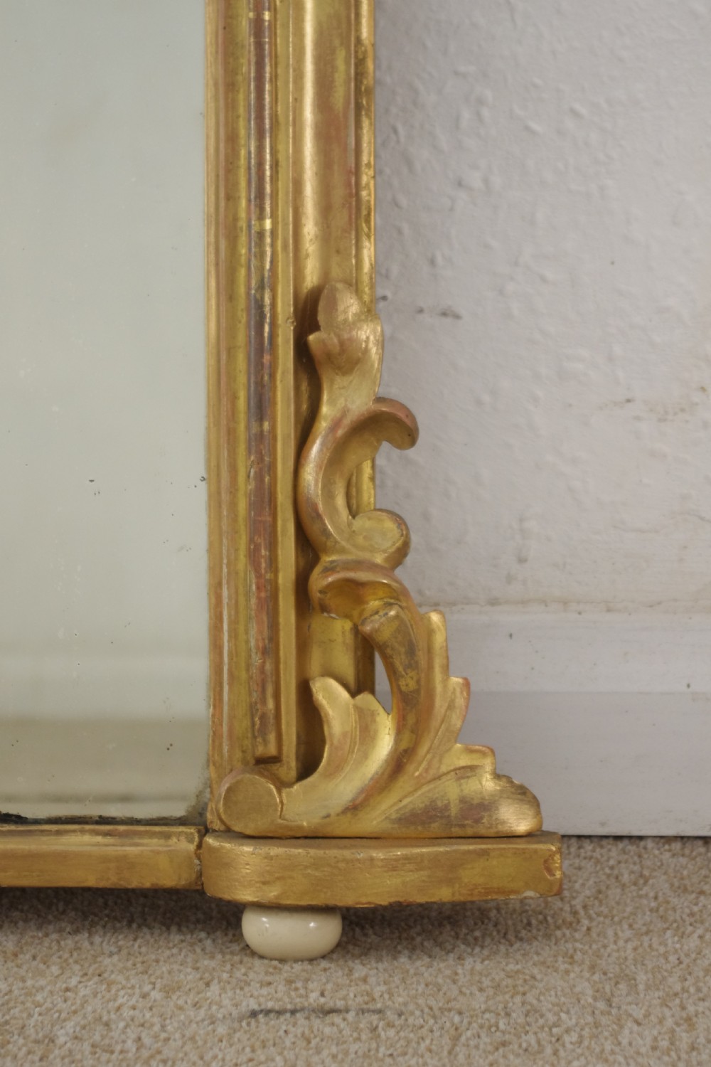 Victorian Gilt Arch Top Overmantle Mirror View VII
