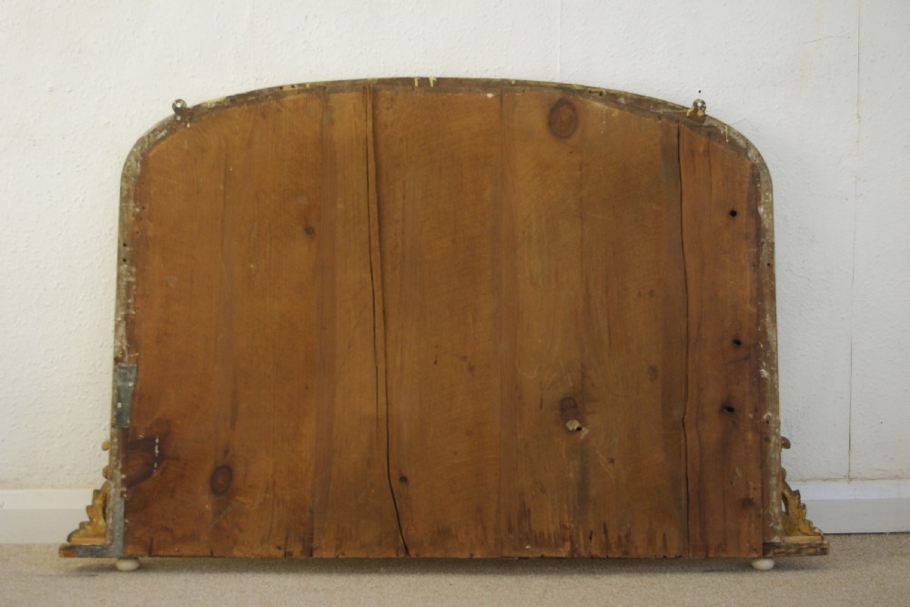Victorian Gilt Arch Top Overmantle Mirror View VIII