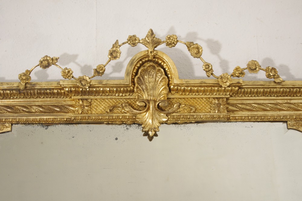 Victorian Gilt Large Overmantle Mirror View III