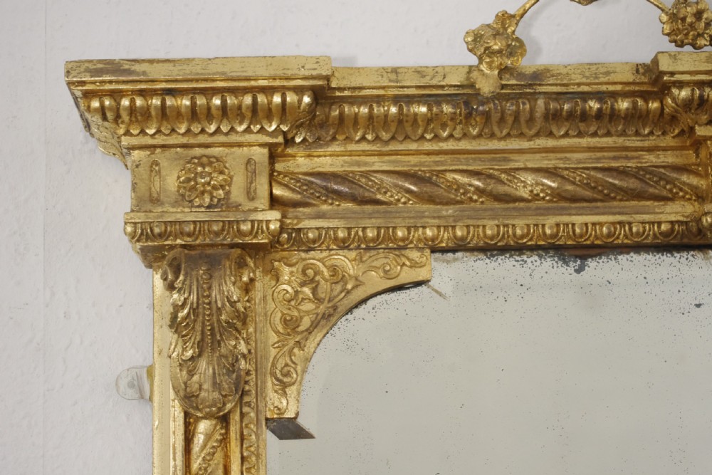 Victorian Gilt Large Overmantle Mirror View VIII