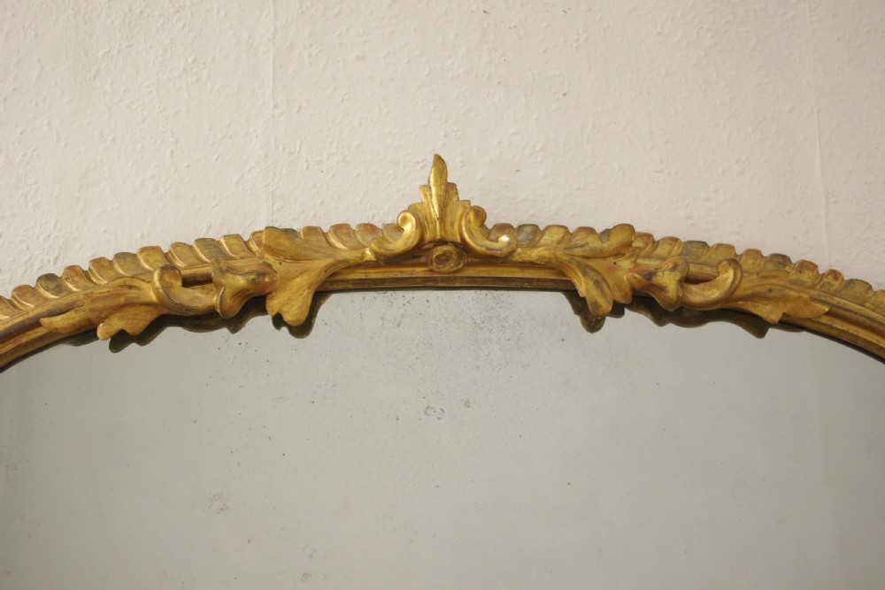 Victorian Gilt Wood Arch Top Overmantle Mirror View V