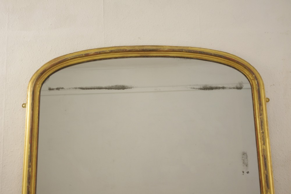 Victorian Gilt Large Arch Top Overmantle Mirror View II
