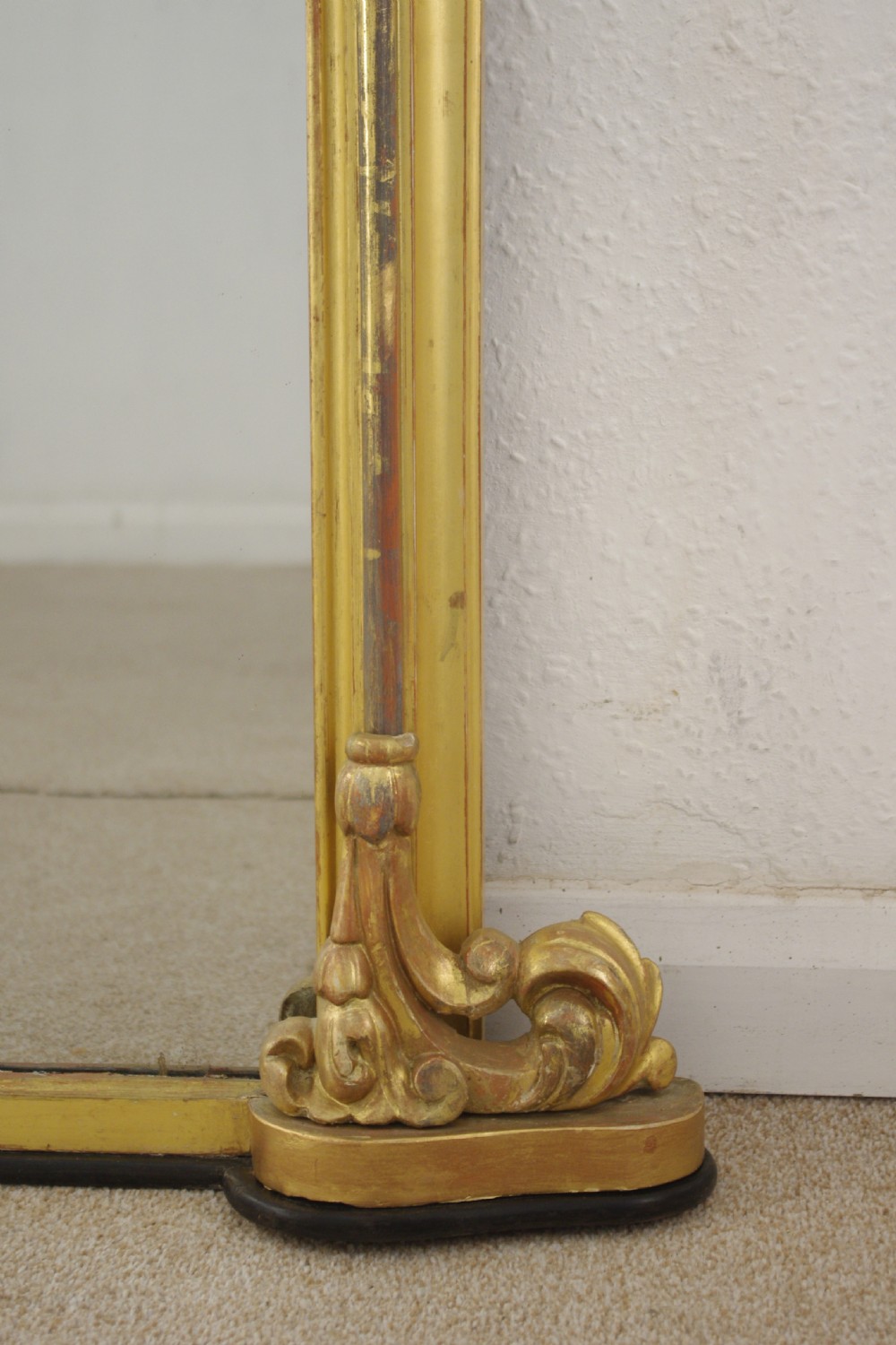 Victorian Gilt Large Arch Top Overmantle Mirror View VI