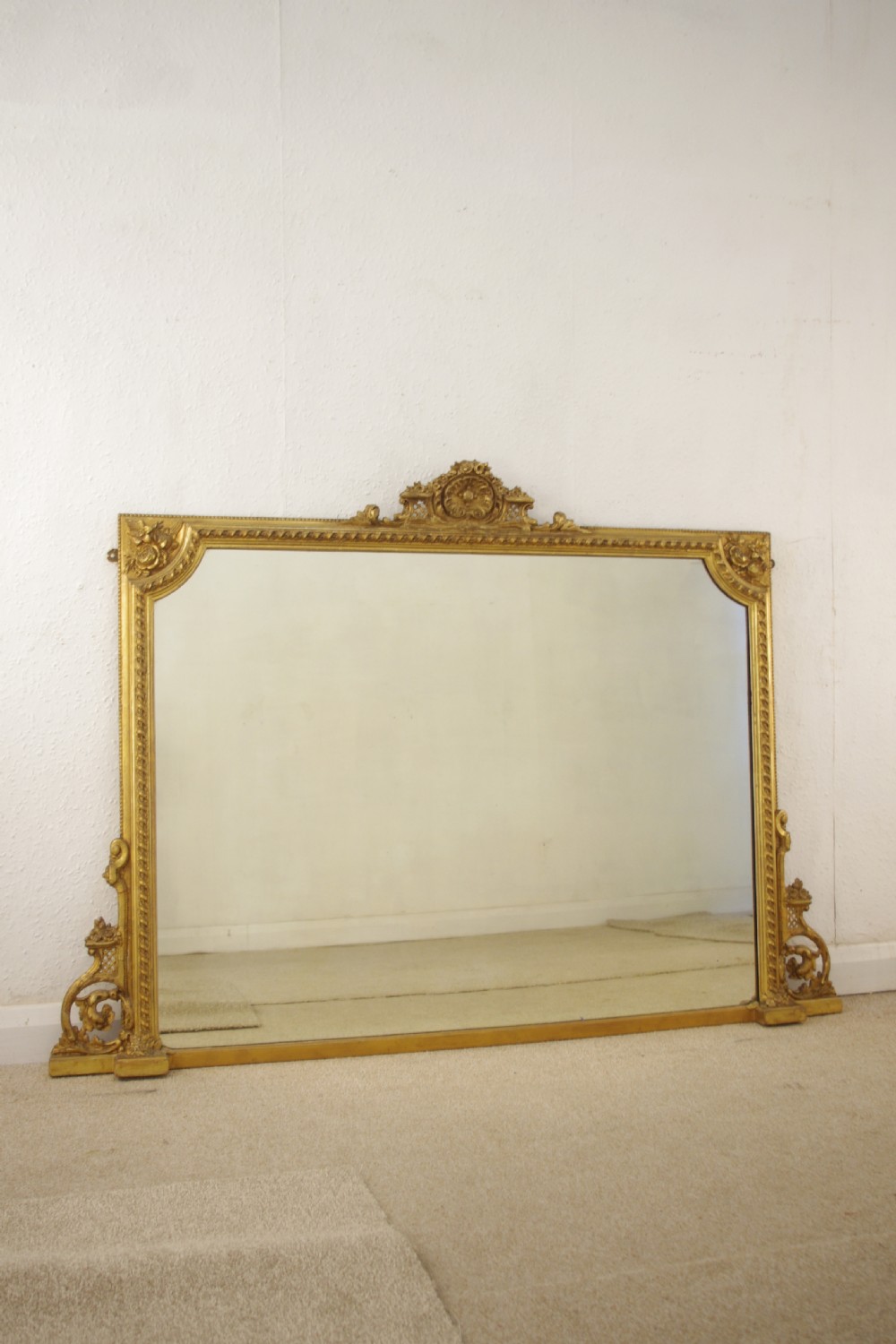 Victorian Gilt Overmantle Mirror