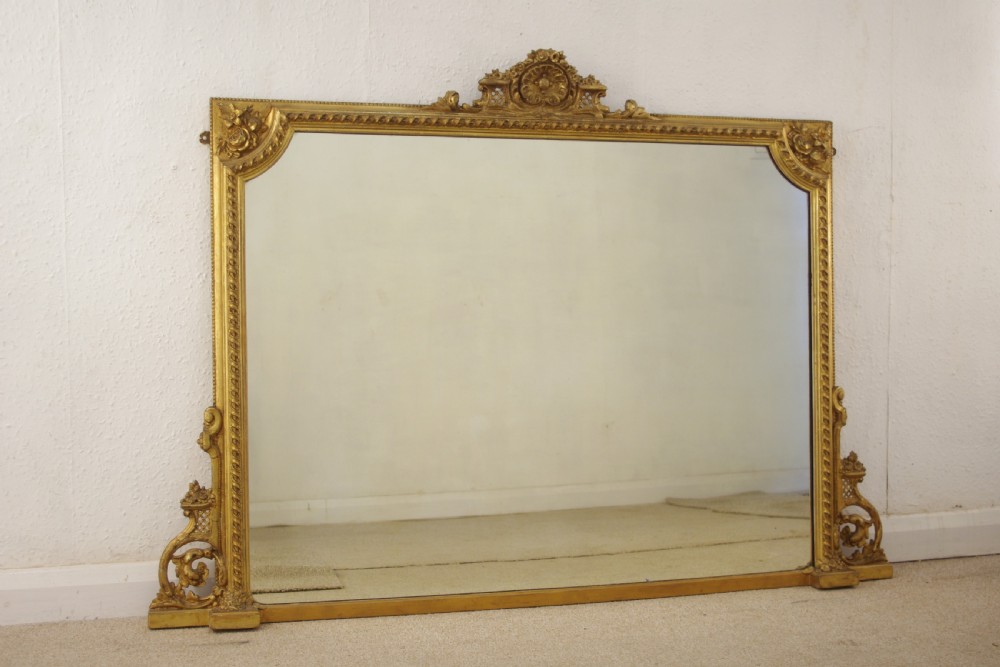 Victorian Gilt Overmantle Mirror View II