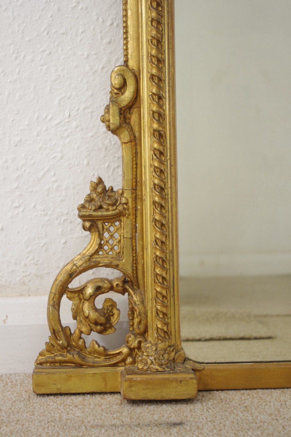 Victorian Gilt Overmantle Mirror View VIII