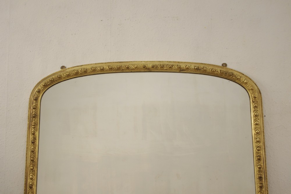 Victorian Gilt Arch Top Overmantle Mirror View III