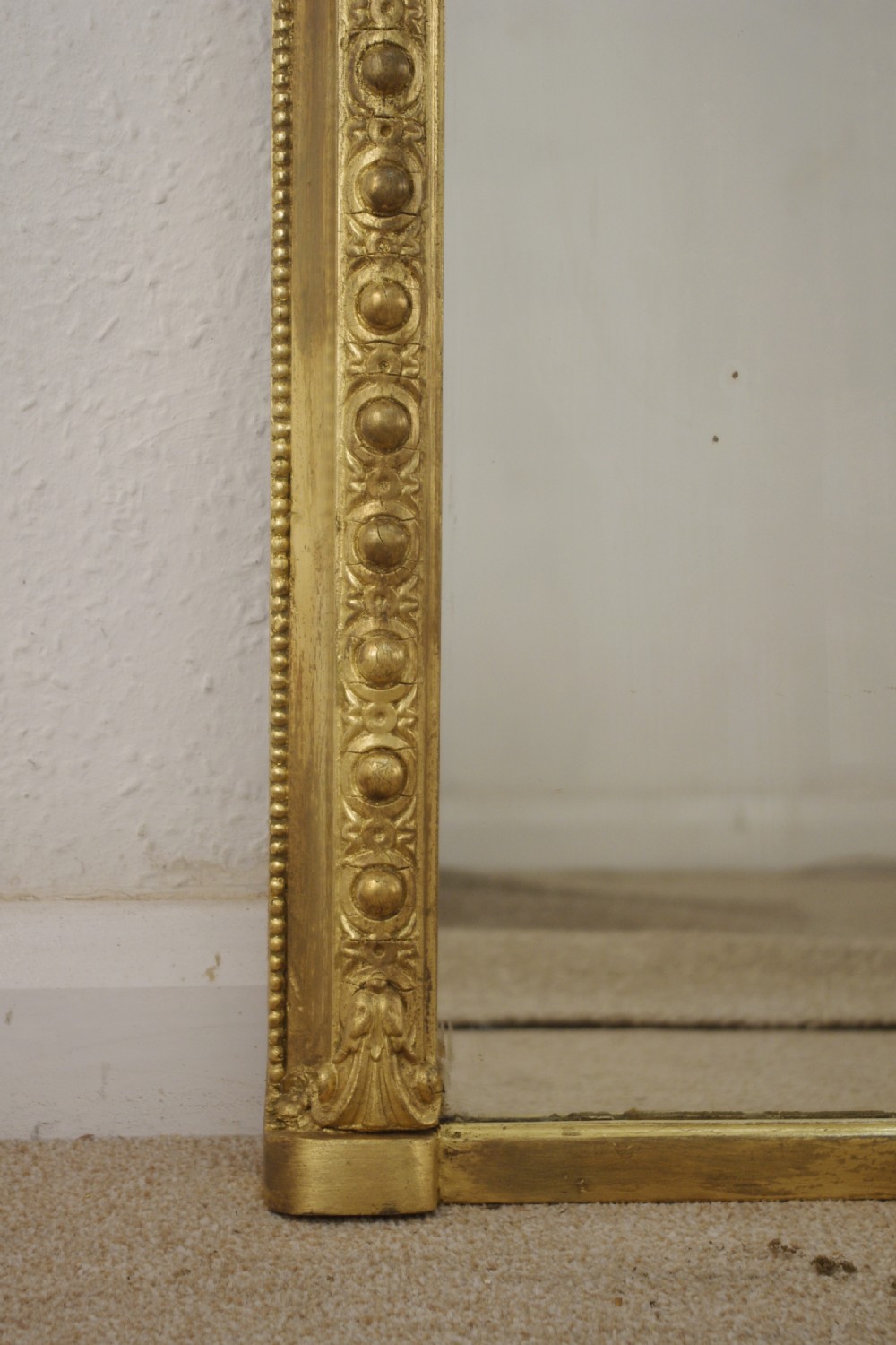 Victorian Gilt Arch Top Overmantle Mirror View V