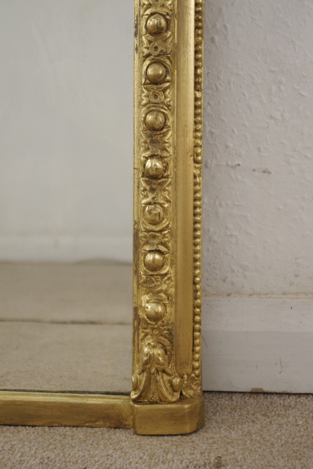 Victorian Gilt Arch Top Overmantle Mirror View VI